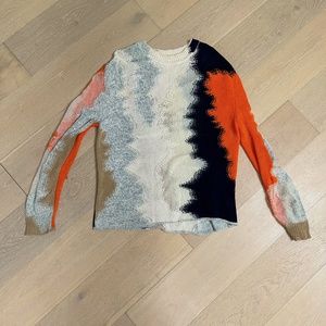 Jil Sander Colour Block Destroyed Sweater